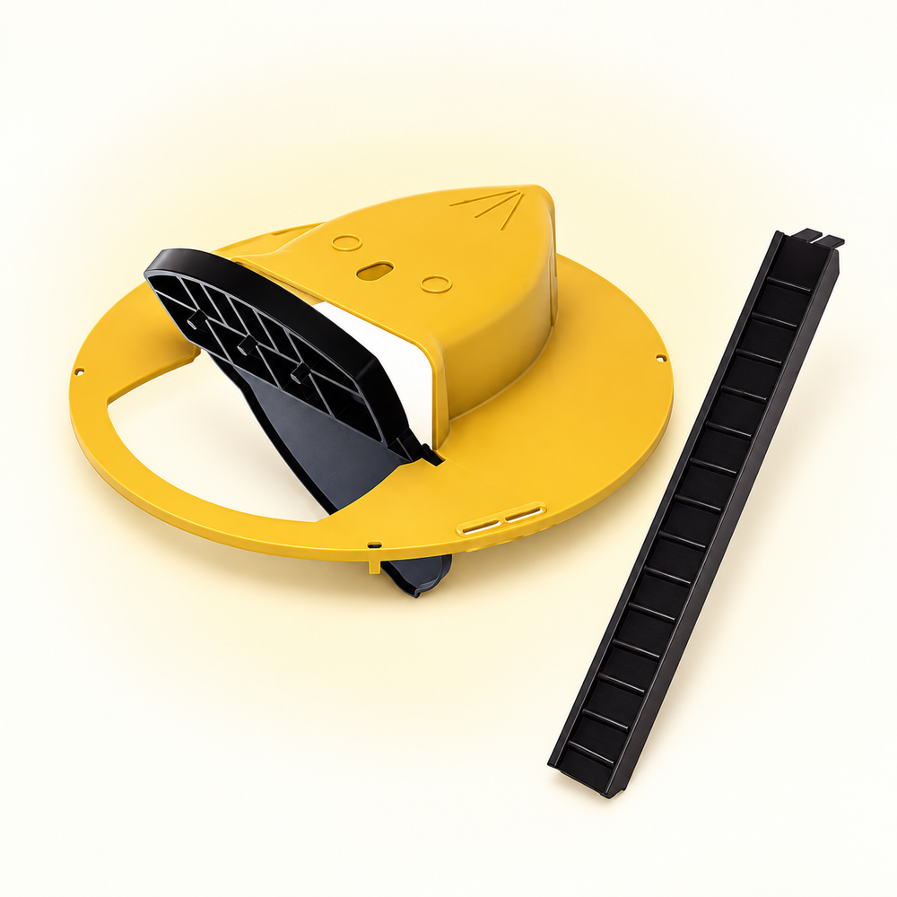 Piège à souris et rats pour seau – couvercle à bascule réutilisable – Pesk Bascule — Jaune